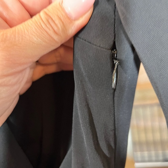 Diane Von Furstenberg DVF Black Tillie Lace Short Romper V Neck Tie Waist 4 - Picture 11 of 15